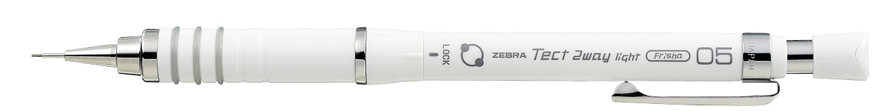 Zebra Tect 2 Way Light Mechanical Pencil 0.5 White