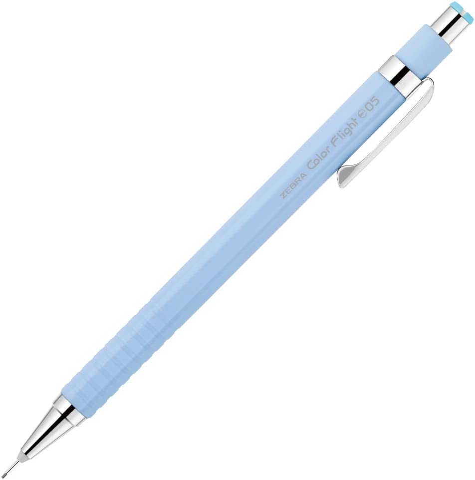 Zebra Color Flight Mechanical Pencil Pastel Blue 0.5