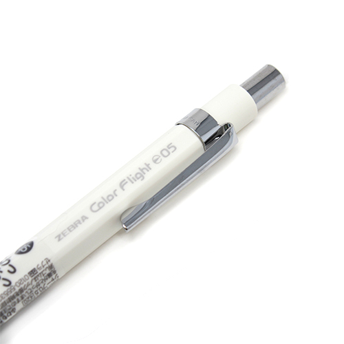 Zebra Color Flight Mechanical Pencil Pastel White 0.5