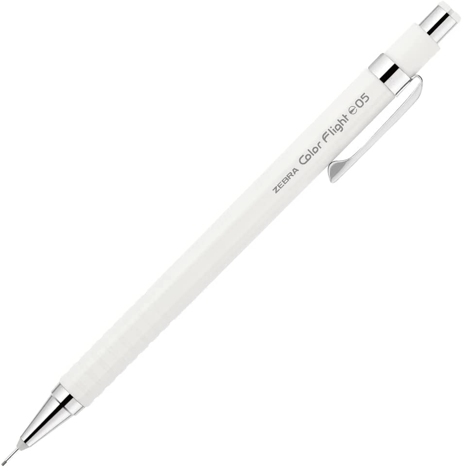 Zebra Color Flight Mechanical Pencil Pastel White 0.5