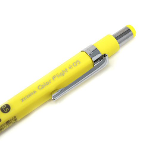 Zebra Color Flight Mechanical Pencil Pastel Yellow 0.5