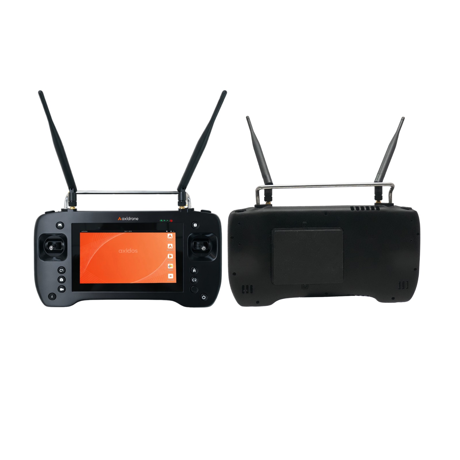 Side profile of Axl OneView ground control station hardware