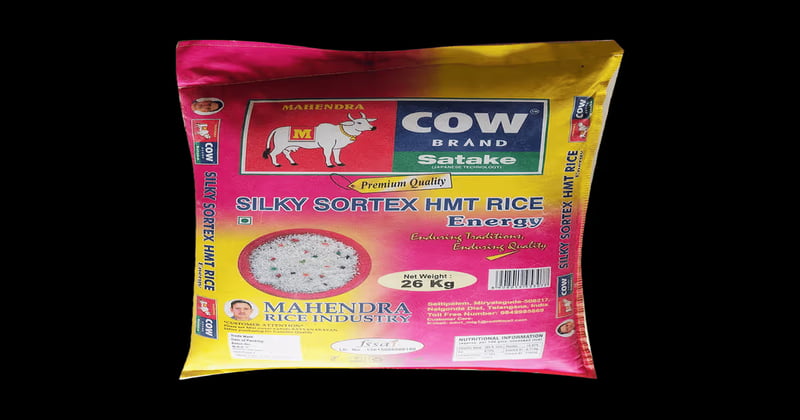 MAHENDRA COW PREMIUM QUALITY SILKY SORTEX HMT RICE - 26KGS