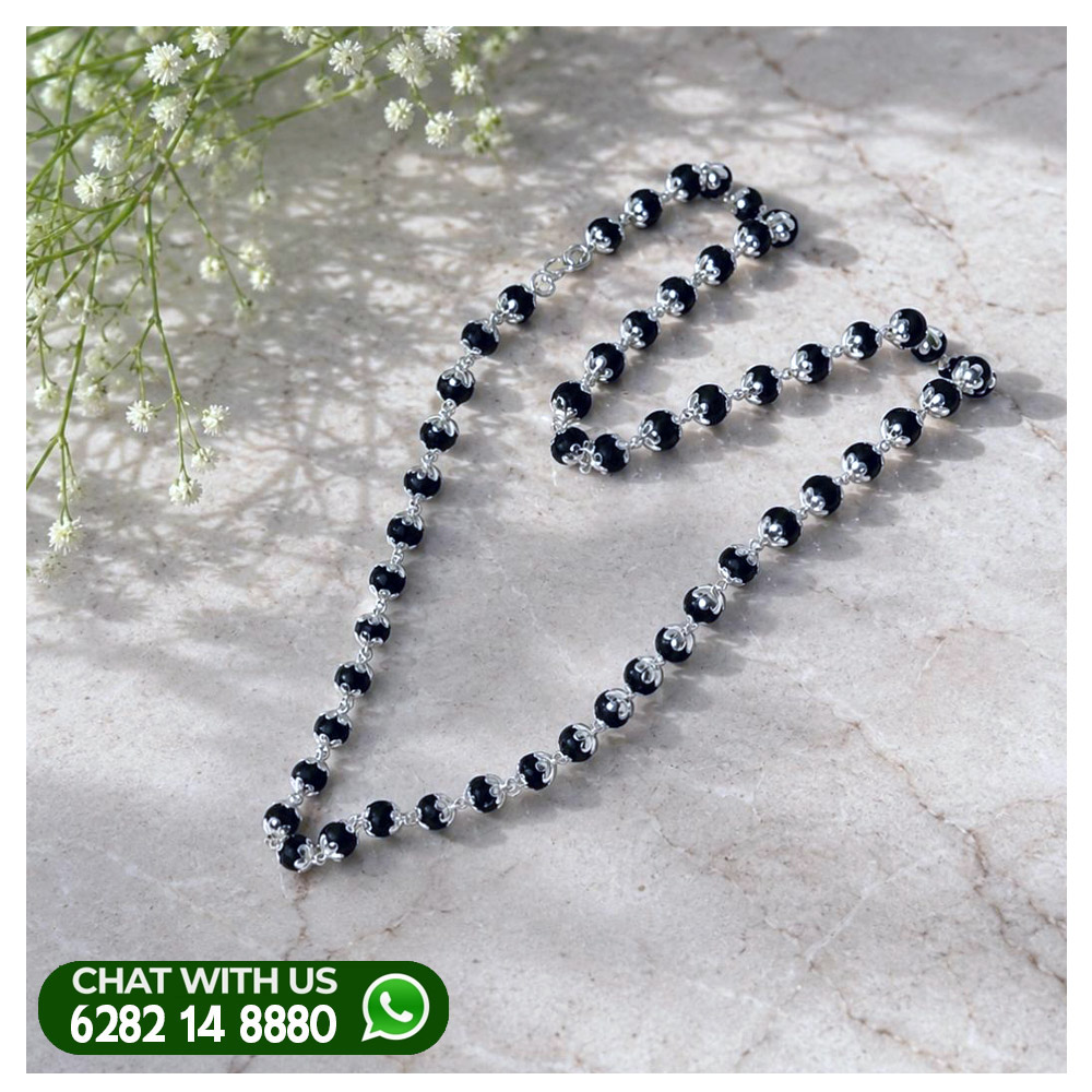 Silver Karingali Mala  Pree Booking 7 mm