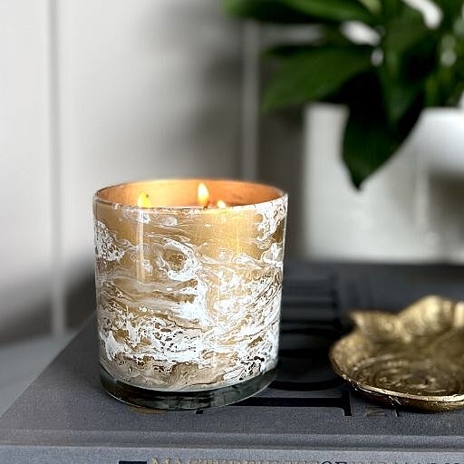 MARBLE JAR CANDLE