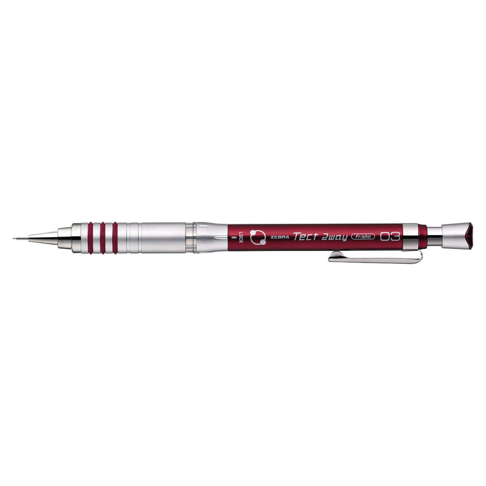 Zebra Tect 2 Way Mechanical Pencil Red 0.3