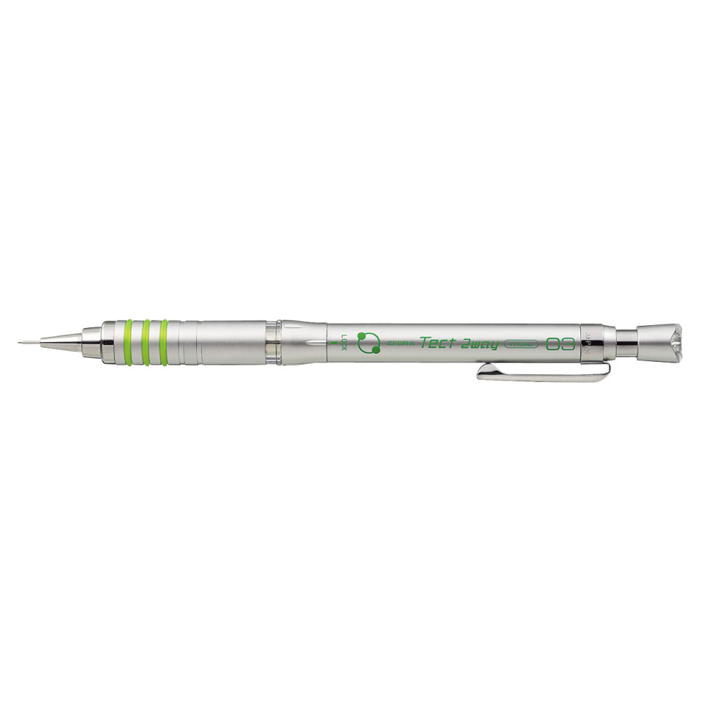 Zebra Tect 2 Way Mechanical Pencil Silver 0.3