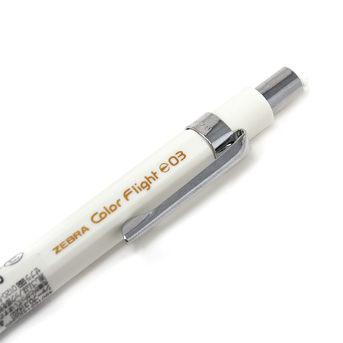 Zebra Color Flight Mechanical Pencil Pastel White 0.3