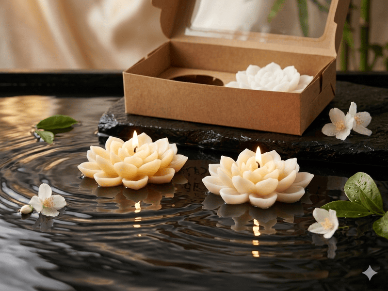 MATIN LOTUS WHITE CANDLE