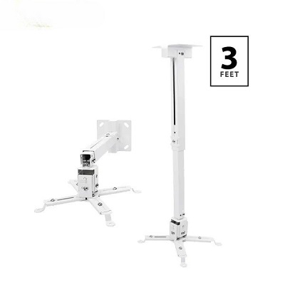 Projector Ceiling Stand | Adjustable Projector Ceiling and Wall Mount Kit Bracket Stand with Tilt Option Projector Ceiling Stand | Adjustable Projector Ceiling and Wall Mount Kit Bracket Stand with Tilt Option