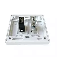 Face Plate, Single/Dual Port Wall Mount Network Socket for RJ45 Ethernet, LAN, and Data Cabling