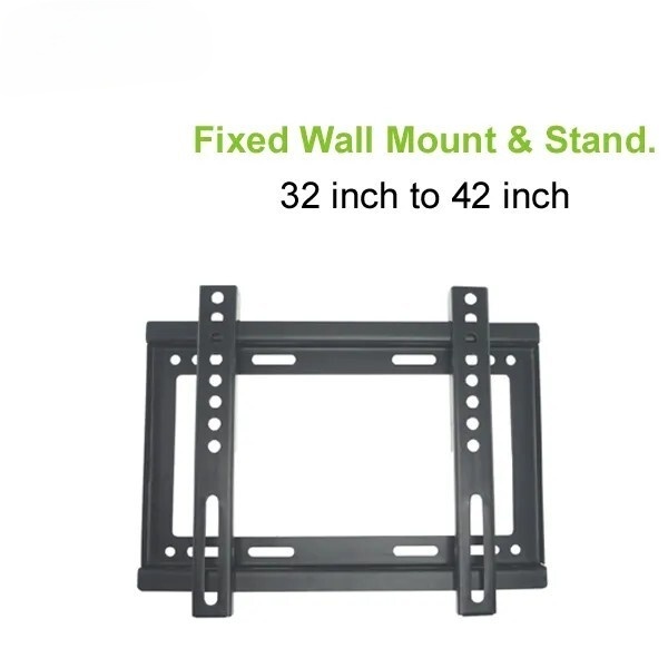 LED Wallmount For TV LED/QLED/Monitor/Smart (Black)