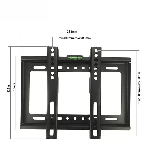 LED Wallmount For TV LED/QLED/Monitor/Smart (Black)