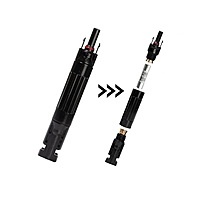 MC-4 in-Line Fuse Connector without Fuse ( Pack of 1)