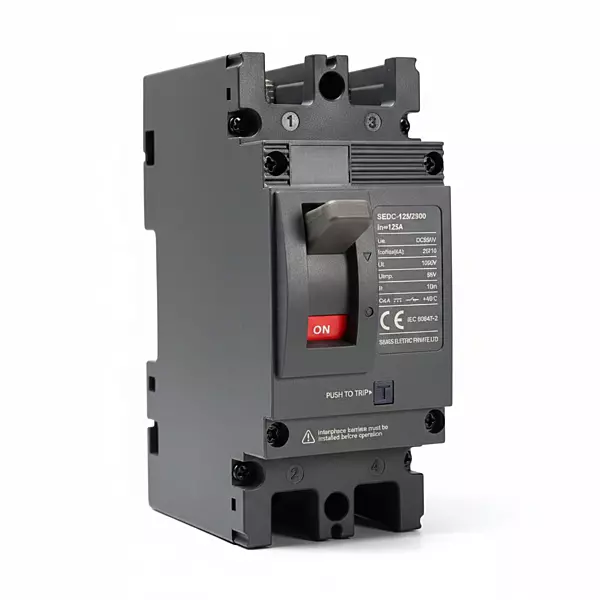 DC MCCB 125A 2-Pole | DC 300V Molded Case Circuit Breaker