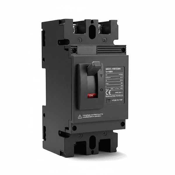 DC MCCB 150A 2-Pole | DC 500V Molded Case Circuit Breaker