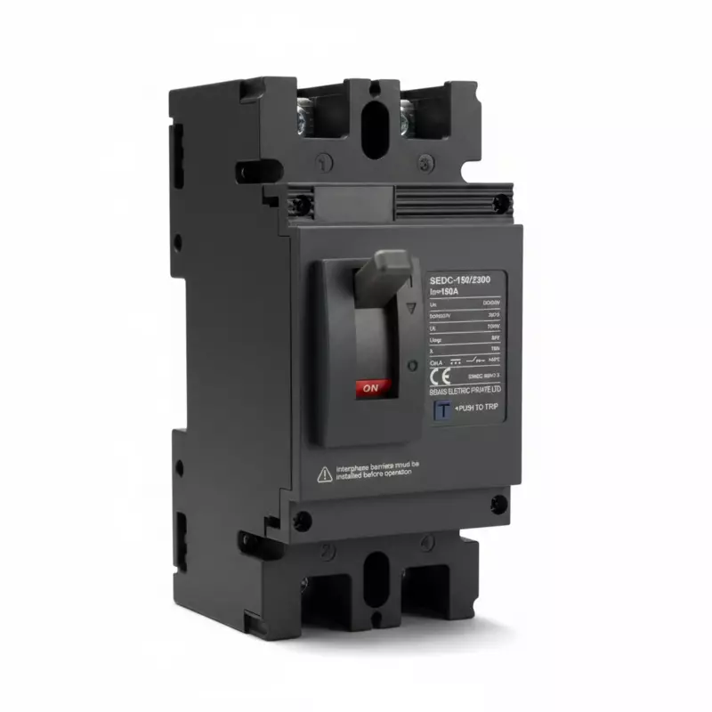 DC MCCB 150A 2-Pole | DC 500V Molded Case Circuit Breaker