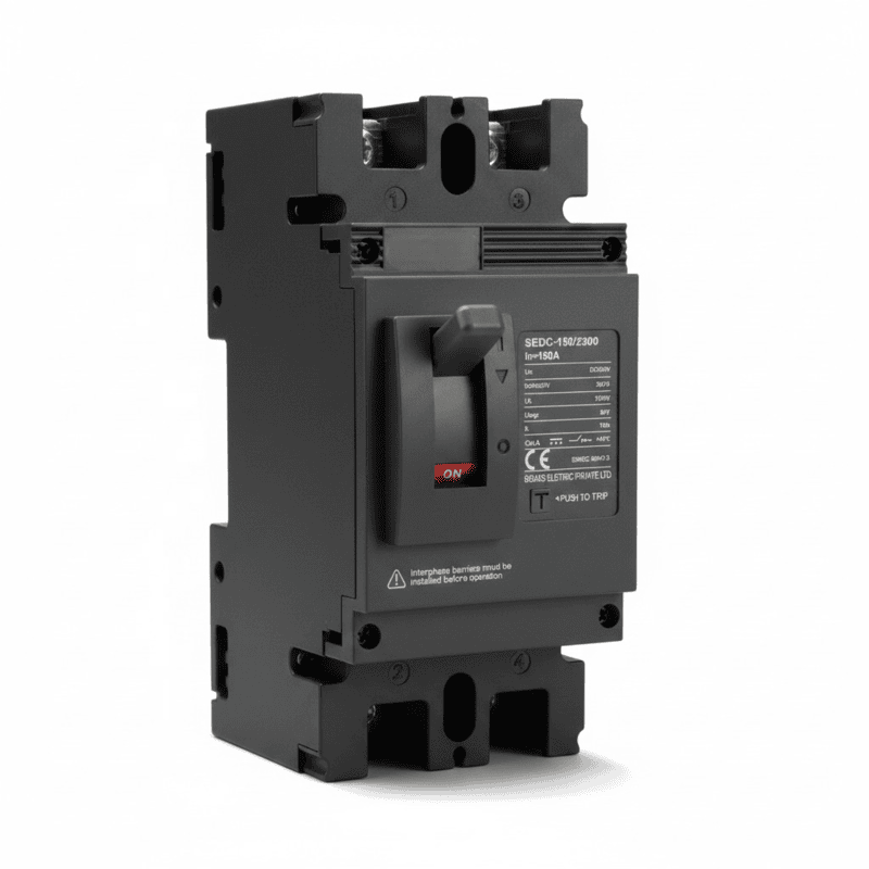 DC MCCB 150A 2-Pole | DC 500V Molded Case Circuit Breaker