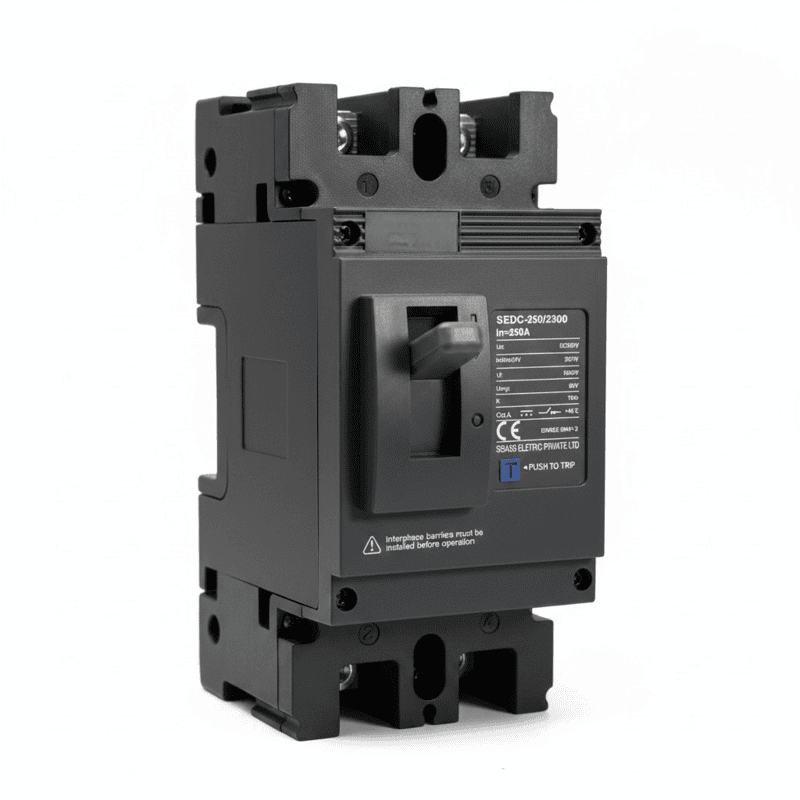 DC MCCB 250A 2-Pole | DC 500V Molded Case Circuit Breaker