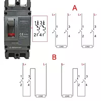 DC MCCB 250A 2-Pole | DC 500V Molded Case Circuit Breaker