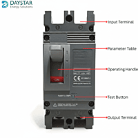 DC MCCB 150A 2-Pole | DC 500V Molded Case Circuit Breaker