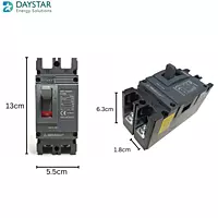 DC MCCB 125A 2-Pole | DC 300V Molded Case Circuit Breaker