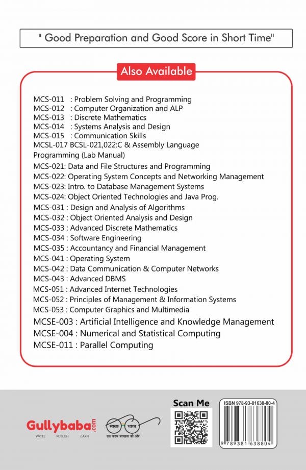 IGNOU MCS-41 - Operating Systems, Latest Help Book Edition