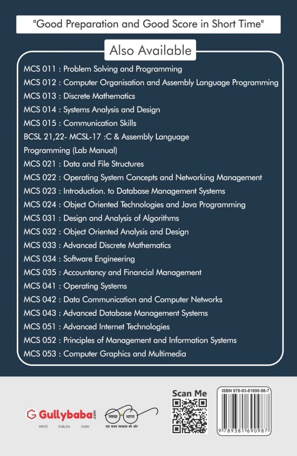 IGNOU MCS-51 - Advanced Internet Technologies, Latest Help Book Edition
