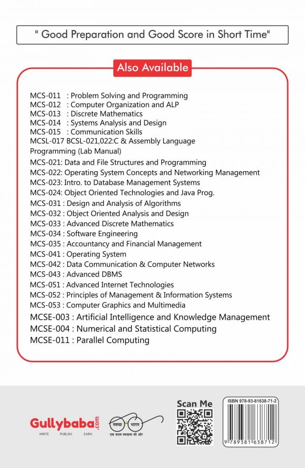 IGNOU MCS-52 - Principles of Management and Information Systems, Latest Help Book Edition