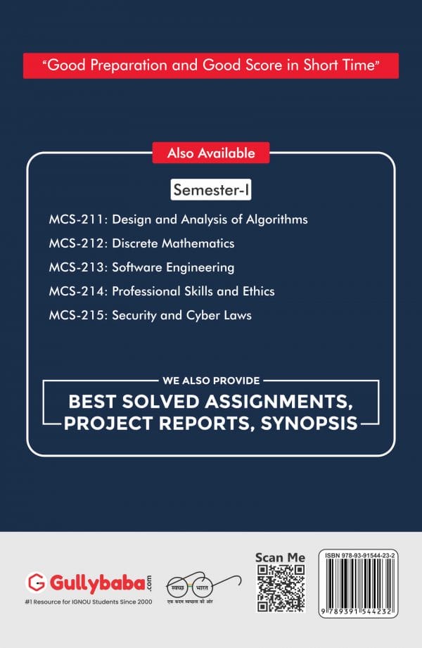 IGNOU MCS-214 - Professional Skills and Ethics, Latest Help Book Edition