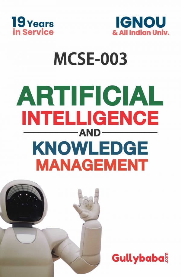 IGNOU MCSE-03 - Artificial Intelligence and knowledge Management, Latest Help Book Edition