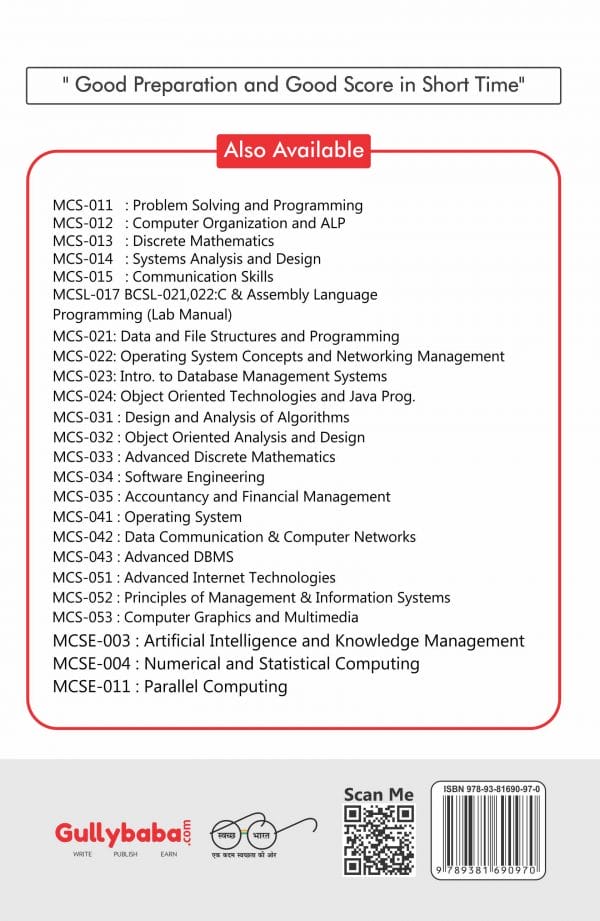 IGNOU MCSE-11 - Parallel Computing, Latest Help Book Edition