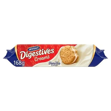 MCVITIES TASTIES VANILA CREAM SANDWICH BISCUITS 100G