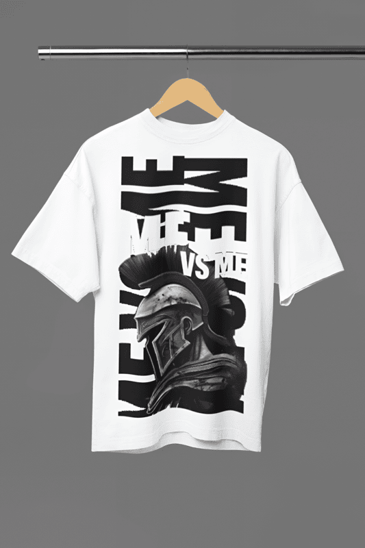 ME vs ME white oversized tshirt