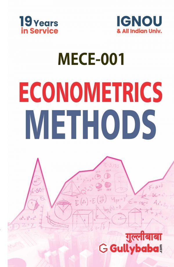 IGNOU MECE-01 - Econometric Methods, Latest Help Book Edition