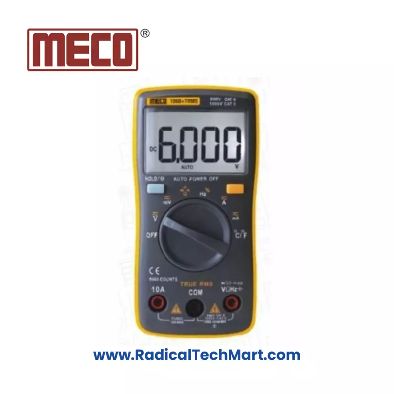 Meco 108B+ 6000 Count Auto Ranging TRMS Digital Multimeter