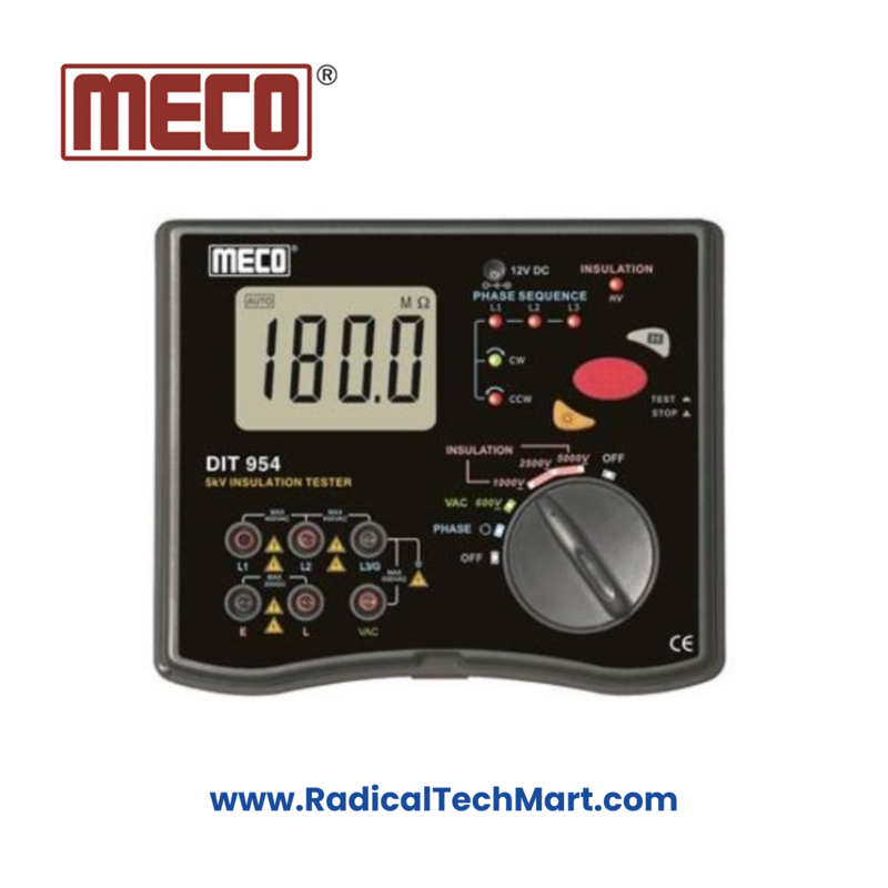DIT 954 Digital Insulation Tester with Accessories