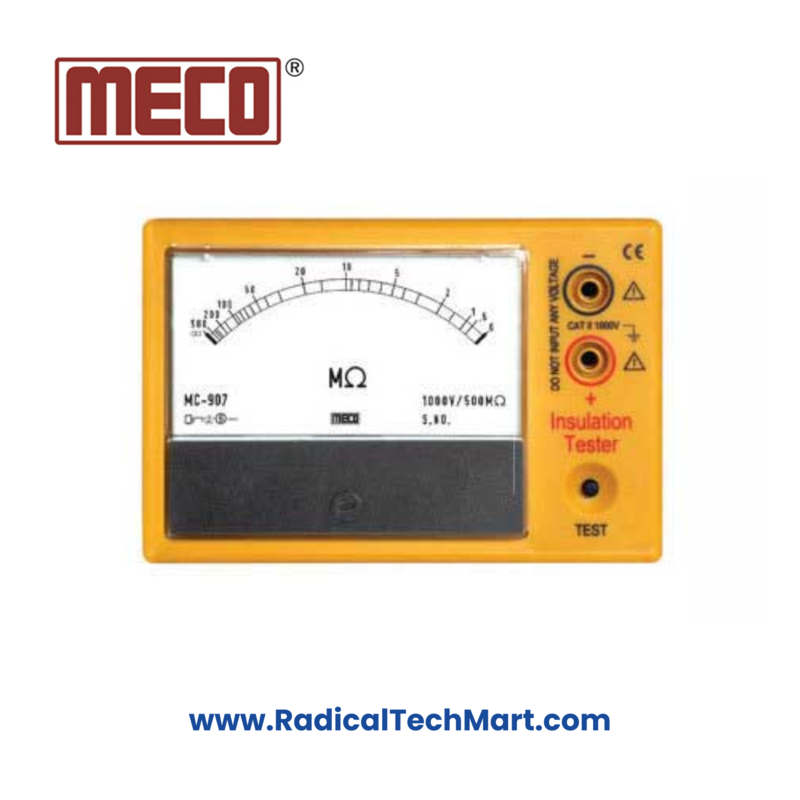 MECO MC-901 Analog Insulation Tester - 100V 20M Ohms