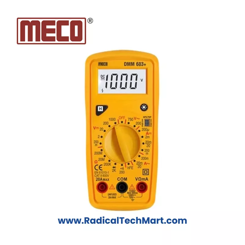 Meco 101B+ Autoranging Digital Multimeter with LCD Backlight Display