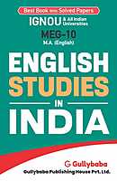 IGNOU MEG-10 - English Studies in India, Latest Help Book Edition IGNOU MEG-10 - English Studies in India, Latest Help Book Edition
