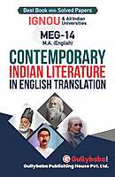 IGNOU MEG-14 - Contemporary Indian Literature in English Translation, Latest Help Book Edition