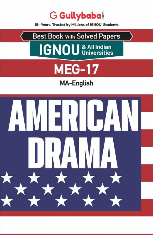 IGNOU MEG-17 - American Drama, Latest Help Book Edition