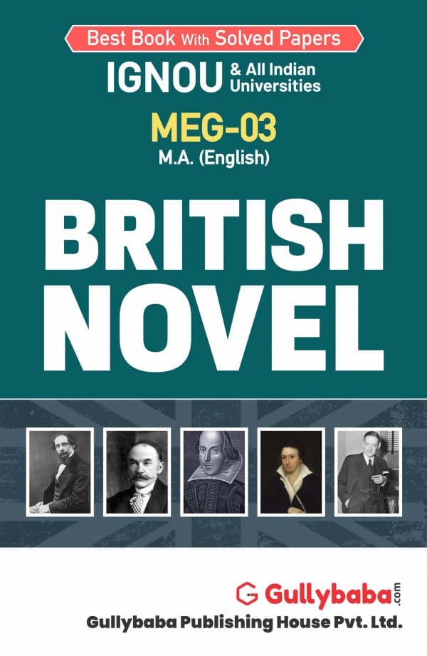 IGNOU MEG-03 - British Novel, Latest Help Book Edition