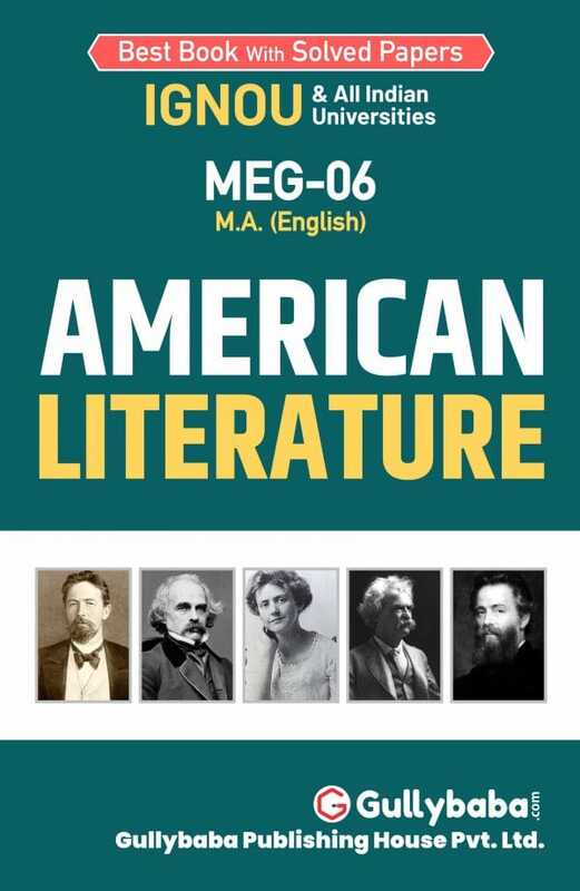 IGNOU MEG-06 - American Literature, Latest Help Book Edition
