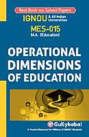 IGNOU MES-15 - Operational Dimensions of Education, Latest Help Book Edition