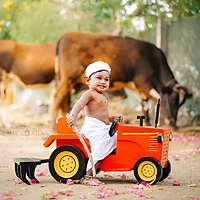 Tractor With Plough