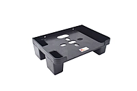 Mahima Gold TV Set Top Box Stand Black with Remote Holder/Wall Mount Shelf