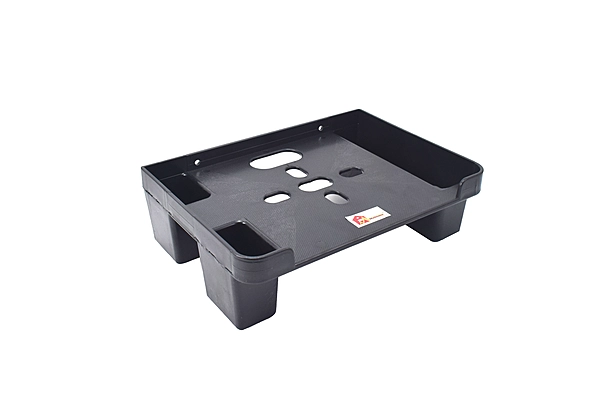 Mahima Gold TV Set Top Box Stand Black with Remote Holder/Wall Mount Shelf