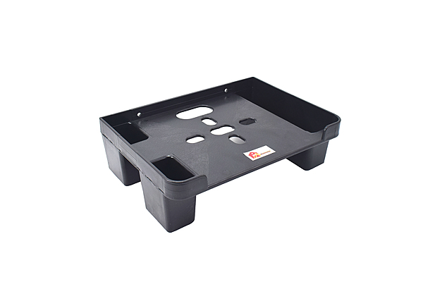 Mahima Gold TV Set Top Box Stand Black with Remote Holder/Wall Mount Shelf