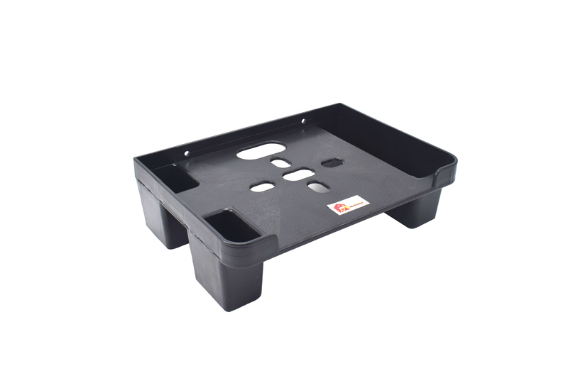 Mahima Gold TV Set Top Box Stand Black with Remote Holder/Wall Mount Shelf